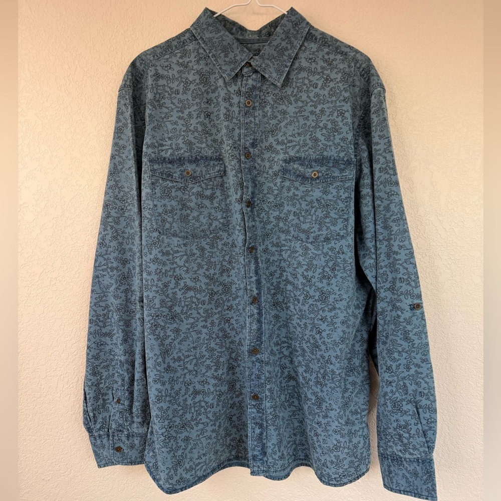 Mossimo Pattern Jean Button Down - image 6
